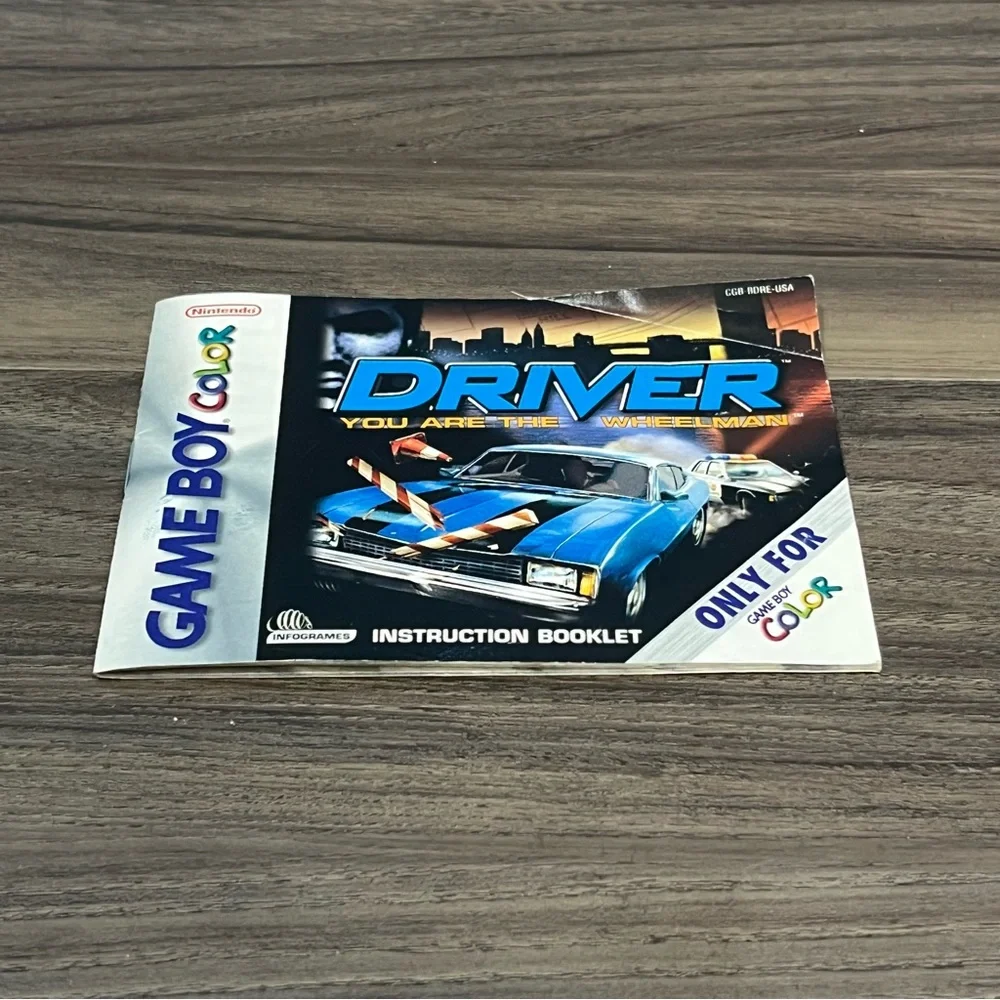 Vintage 2000 Game Boy Color Driver Instruction Manual Only You Are The Wheelman